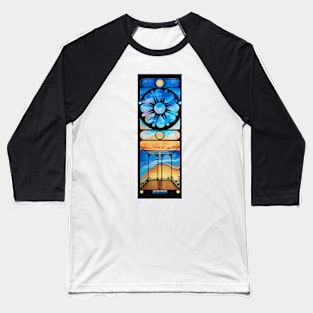 The Beach is my Church by Julie Ann Stricklin Baseball T-Shirt